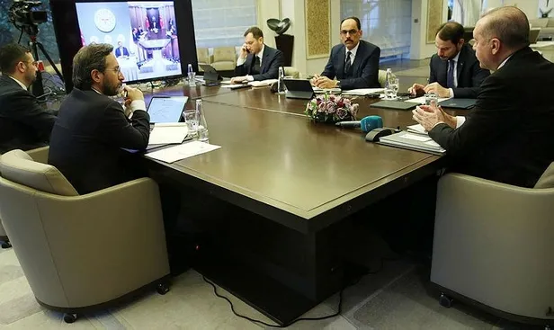 Başkan Erdoğan kritik toplantıya video konferansla katıldı