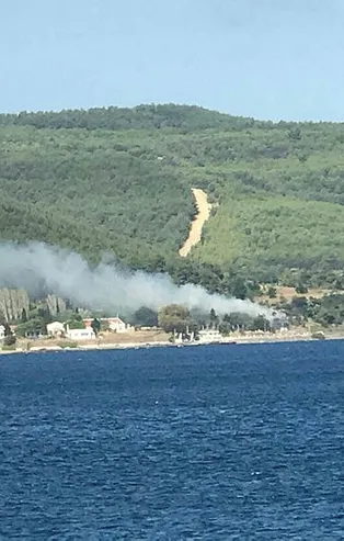 Çanakkale'de korkutan yangın