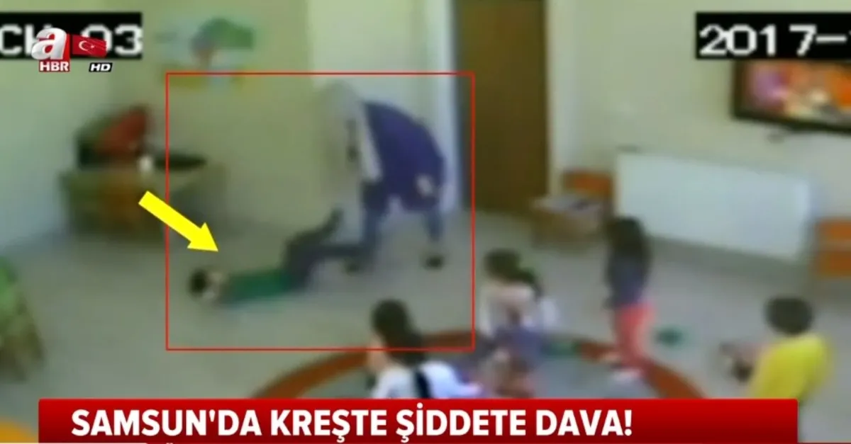 Kreşte çocuklara şiddete 52 yıl hapis (Video)