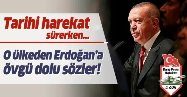 Başkan Erdoğan'a övgü dolu sözler!