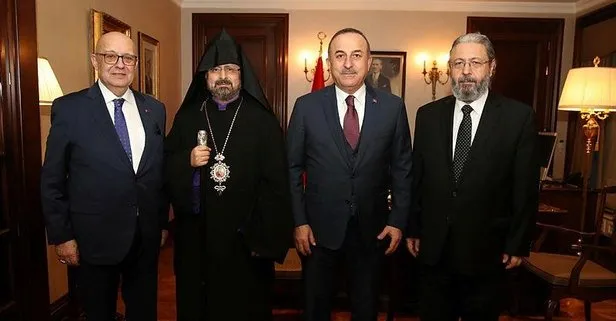 Dışişleri Bakanı Çavuşoğlu, Türkiye Ermenileri Patriği Maşalyan’ı kabul etti