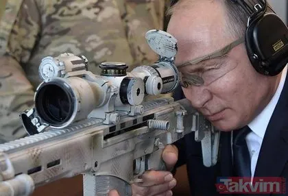 Putin 600 metreden hedefi vurdu