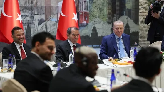 Başkan Erdoğan Galatasaray’ı kabul etti