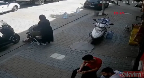 Dalgın anne bebek arabasındaki çocuğunu düşürdü üzerinden geçti - 3