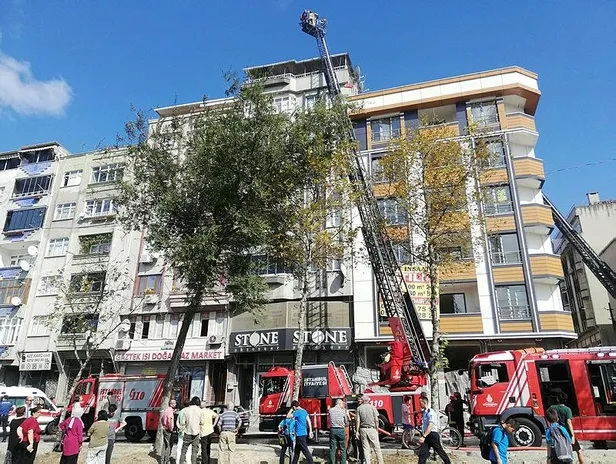 İstanbul Bayrampaşa'da korkutan yangın!-1