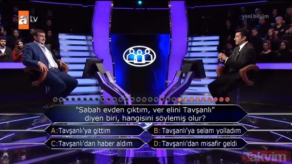 Milyoner'de geceye damga vuran 'Osmanlı' sorusu! Hangi adı taşıyan sadece bir Osmanlı padişahı vardır? - 40
