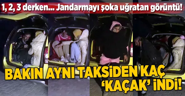 Ticari taksiden 12 kaçak çıktı
