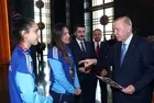 Başkan Erdoğan'dan Külliye'de sürpriz kabul! Milli tekvandocularla bir araya geldi