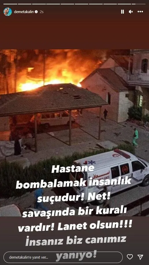 Gazze’deki hastane katliamına tepkiler çığ gibi! Katilsin İsrail kahrol İsrail