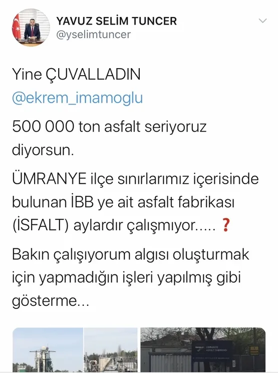 Siyasiler ve gazeteciler CHP'li İBB Başkanı İmamoğlu'nun 'asfalt' iddiasını yalanladı-5