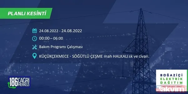 1.5 - 8 saat sürebilir! İstanbul'u etkileyecek elektrik kesintisi: Bağcılar, Eyüpsultan, Fatih... Mahalle mahalle sokak sokak tüm detaylar - 42