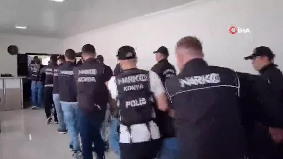 Konya merkezli uyuşturucu operasyonu: 36 tutuklama