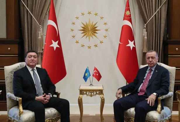 دیدار اردوغان با نخست‌وزیر قزاقستان در آنکارا