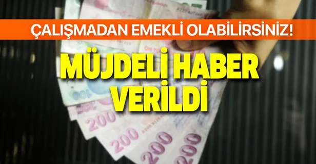 Ev hanımlarına çalışmadan emeklilik müjdesi! Anında emekli olunabiliyor! En düşük prim miktarı...