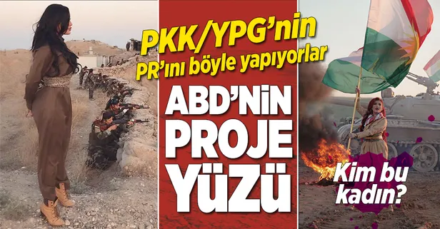 ABD'nin proje yüzü! PKK/YPG'nin PR'ını böyle yapıyorlar