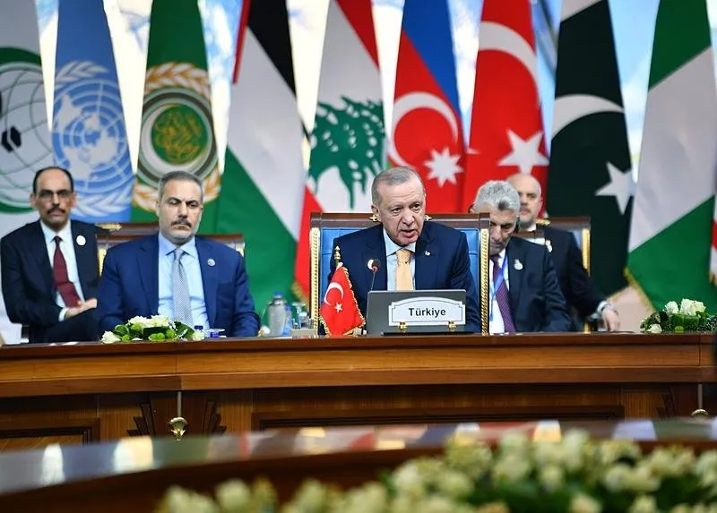 Başkan Recep Tayyip Erdoğan, Mısır'ın başkenti Kahire'de 11'incisi düzenlenen Gelişen 8 Ülke (D-8) Zirvesi'ne katıldı. (AA)
