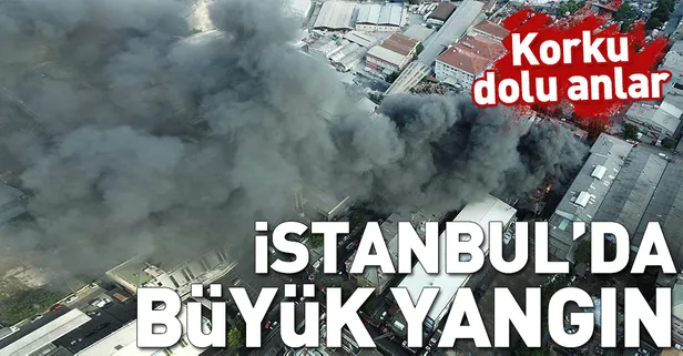 İstanbul'da iplik fabrikasında yangın