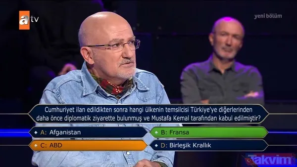 Kenan İmirzalıoğlu Kim Milyoner Olmak İster'de sordu: Dikkat çeken Cumhuriyet ve Atatürk sorusu - 6