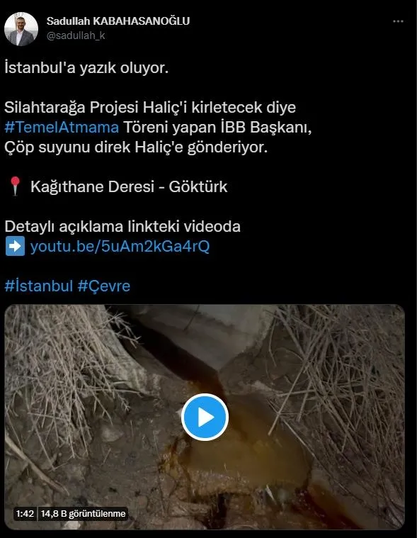 CHP'li İBB vatandaşın sağlığına da göz dikti! Zehirli atık suları Kâğıthane Deresi'ne, oradan da Haliç'e akıyor-7