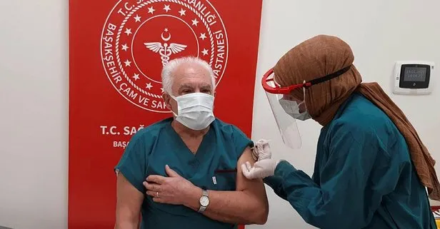 Son dakika: Vatan Partisi Genel Başkanı Doğu Perinçek koronavirüs aşısı yaptırdı