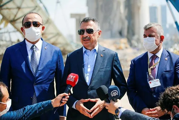 Son dakika: Cumhurbaşkanı Yardımcısı Fuat Oktay: Lübnanlı kardeşlerimize açık çek vermiş olduk-2