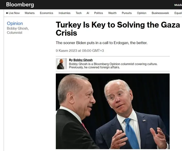Son dakika: ABD'li Bloomberg'ten dikkat çeken Gazze analizi: Türkiye olmadan çözüm olmaz-6
