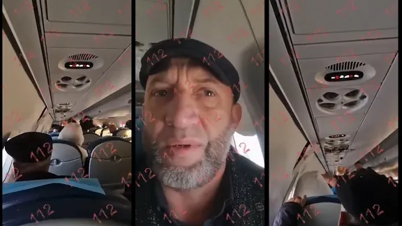 Düşen uçakta son görüntü: ''Kelime-i şehadet'' getiren yolcu kamerada!