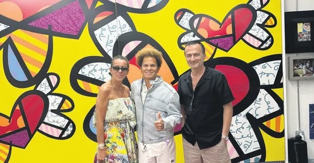 Bahar ve Ozan Şer Çifti, Miami tatillerine Britto ile renk kattı!