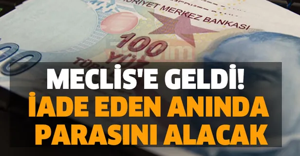 Poşetten sonra bir ürün daha paralı oluyor! İade eden anında parasını alacak! Meclis'e geldi!