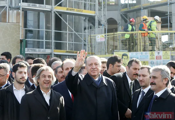 Başkan Erdoğan Taksim Camisi inşaatını gezdi - 28