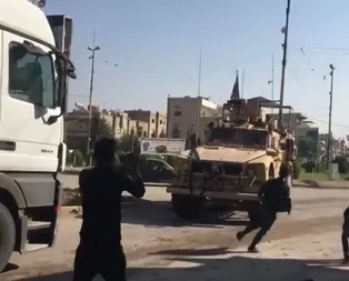 Terörist beslemenin sonu: Kamışlıda YPGliler Amerikan askerlerini taşladı