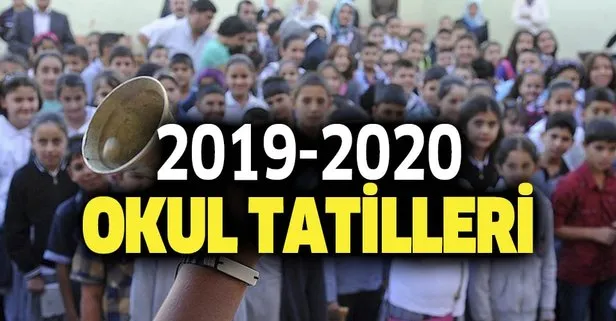 Okullarda ara tatil ne zaman? 1 hafta Kasım tatili ne zaman? 15 tatil ne zaman olacak? 2019 2020 okul tatilleri