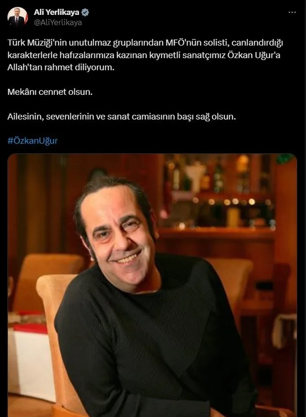 Özkan Uğur hayatını kaybetti! Başkan Erdoğan'dan taziye mesajı: "Ailesine, sevenlerine ve tüm sanat camiamıza başsağlığı diliyorum"-6