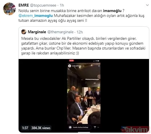 Ekonomi kötü gidiyor algısıyla prim yapma peşindeki CHP'lilerden lüks restoranda şatafatlı eğlence