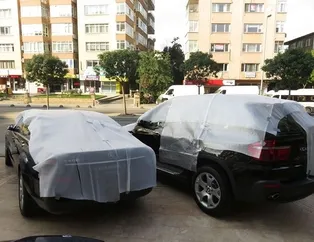 İstanbul'da dolu alarmı! Vatandaşlar böyle önlem aldı...