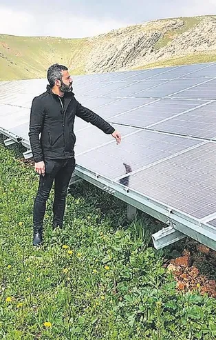 Hibe aldı, boş tarlaya enerji tesisi kurdu