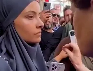 Meral Akşener, kendisine soru soran kızı azarladı parmak salladı!