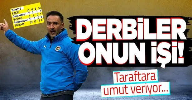 Fenerbahçe Teknik Direktörü Vitor Pereira’nın derbi karnesi umut veriyor