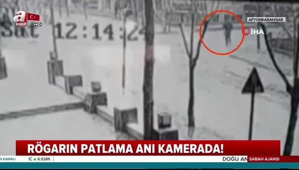 Rögar kapağına yıldırım düştü! Vatandaş metrelerce havaya fırladı (Video)