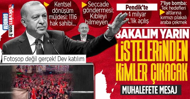 Son dakika: Başkan Erdoğan'dan Pendik'teki toplu açılış töreninde önemli açıklamalar