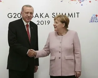 Başkan Recep Tayyip Erdoğan ile Merkelden kritik görüşme