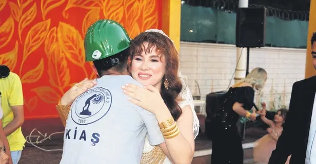 Gizem Nur Özkan’a depremde hayatını kurtaran madenciler tarafından büyük sürpriz