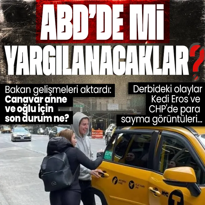 Adalet Bakanı Yılmaz Tunçtan peş peşe önemli açıklamalar: Eylem Tok ve Timur Cihantimur, Trabzonspor - Fenerbahçe derbisindeki olaylar ve CHPde para sayma görüntüleri...