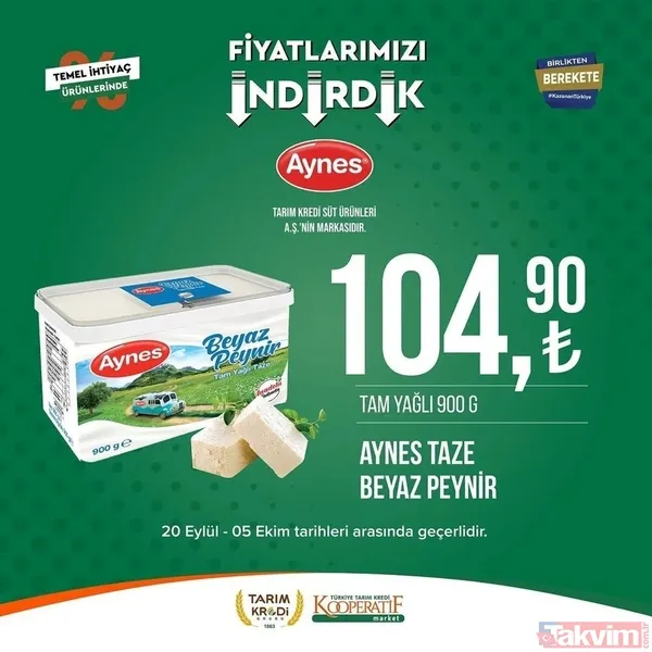 Tarım Kredi 5 Ekim FİYAT LİSTESİ 2023! Kooperatif marketlerinde indirimlerin son günü! Kırmızı mercimek 22.25, tost peyniri 59. 90... - 38