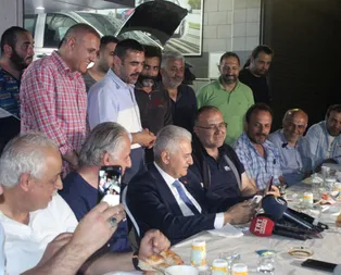 Binali Yıldırım oto sanayi esnafıyla iftar yaptı