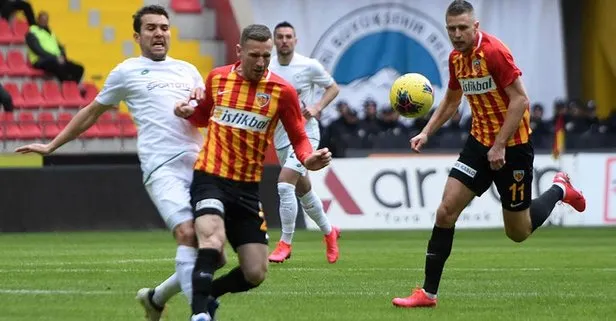 Maç sonucu: Hes Kablo Kayserispor 2-2 İttifak Holding Konyaspor