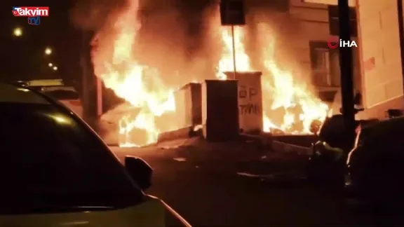 Eyüpsultan’da iki araç alevlere teslim oldu: O anlar kamerada!