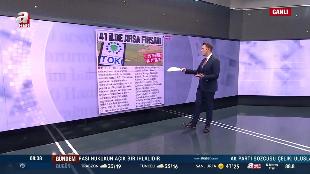 41 şehirde TOKİ arsaları satışta!