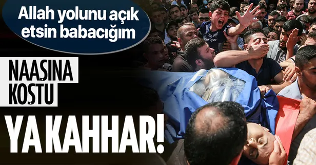 Filistinli çocuk Bera, babasının naaşına koştu: Allah yolunu açık etsin babacığım