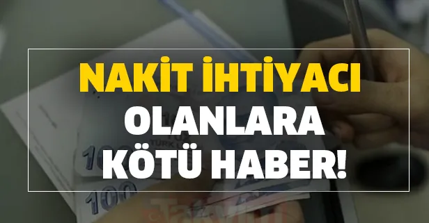 Faiz oranlarının tamamı yüzde 1.00 bandını geçti! Nakit ihtiyacı olanlara kötü haber! İşte ihtiyaç kredisi yeni faiz oranları...